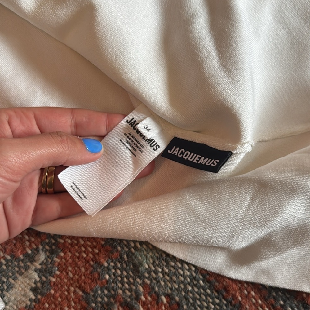 NWT JACQUEMUS La Robe Aro in White size 34 XS - Picture 9 of 9